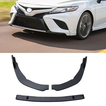 

ABS Matte Black Front Bumper Lip Cover Trim for Toyota Camry 2018 SE/XSE Hot Sale Auto Accessories