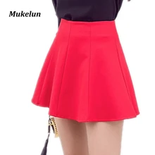 S-5XL черная мини-юбка для женщин Новое поступление модные летние сексуальные школьные Короткие плиссированные юбки с высокой талией плюс размер