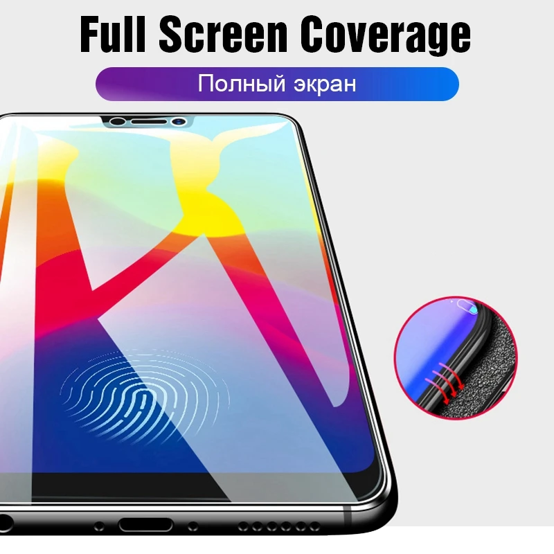 TOMKAS 2 Pcs Protective Glass on For Huawei Honor 9 Lite Glass Tempered For Huawei Honor 8X 7A 7C 10 Y5 2018 Honor Play 7 Glass