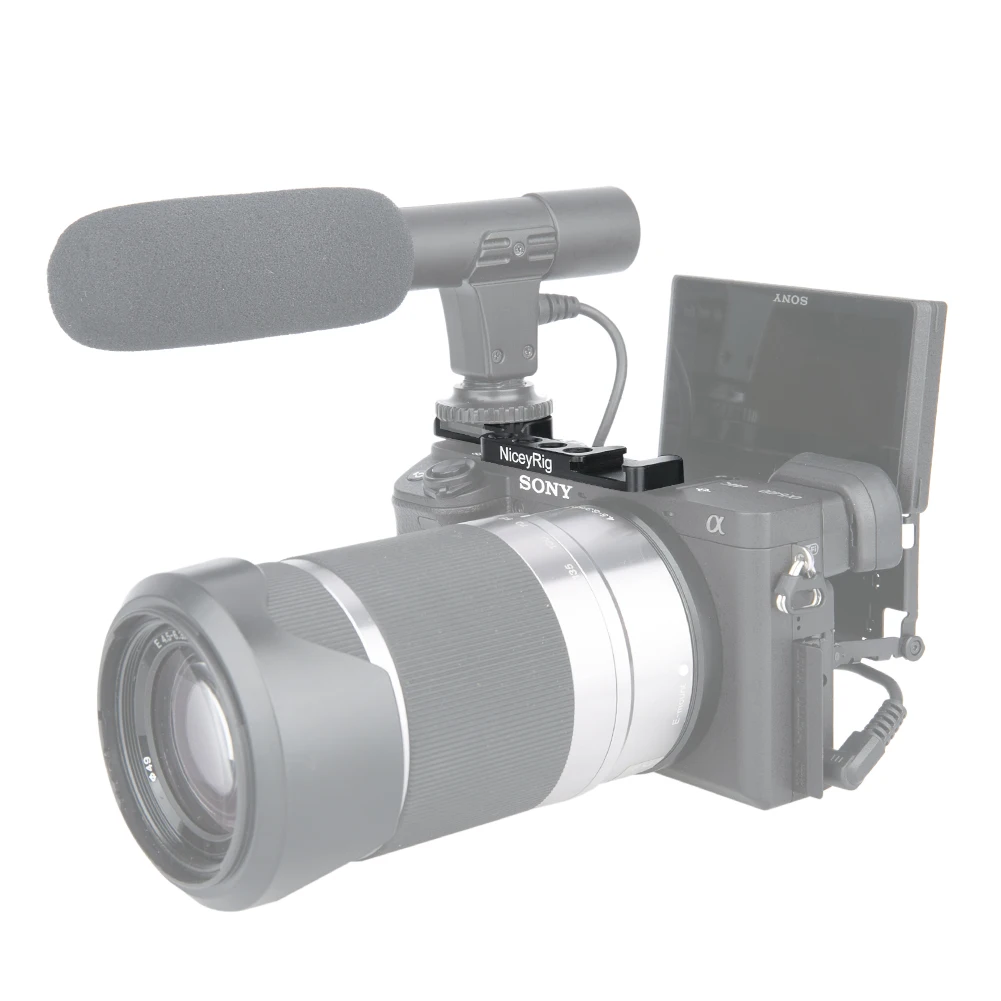 Пластина перемещения холодного башмака Niceyrig для камеры sony A6300/A6400 быстросъемная пластина холодного башмака для крепления микрофона