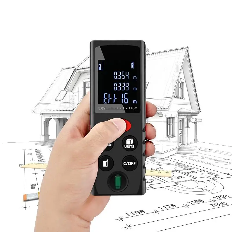 40M 60m 80m 100m Laser Rangefinder Digital Laser Distance Meter 2*AAA battery-powered laser range finder tape distance measurer