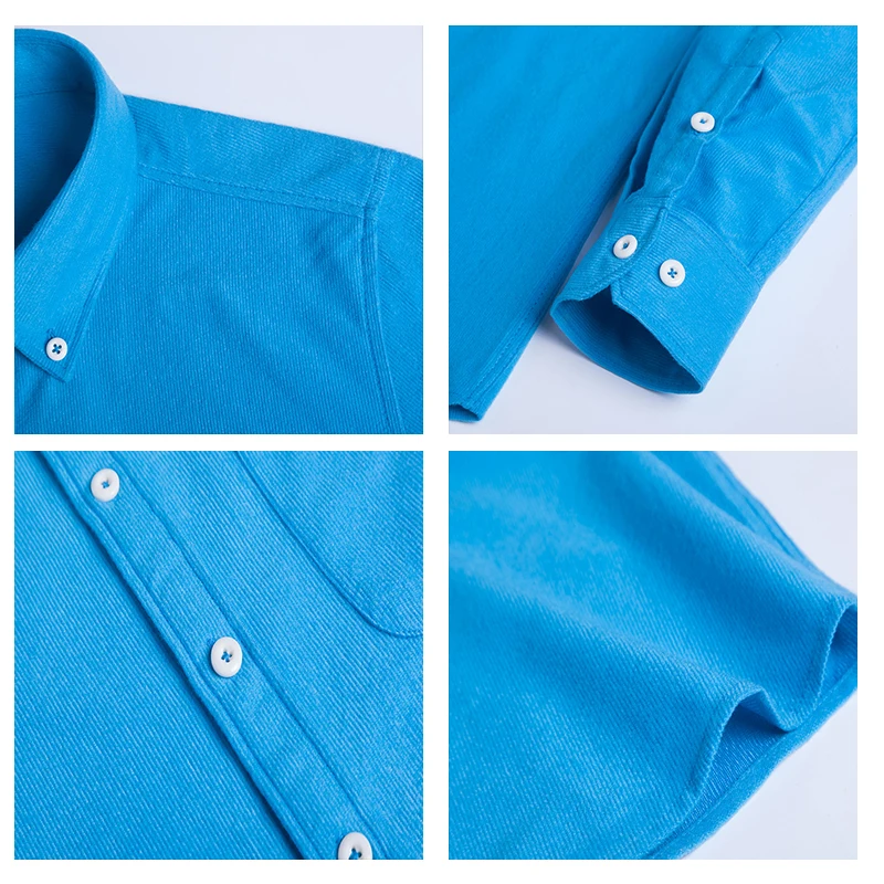Новый Для мужчин Вельвет Повседневная рубашка Slim Fit светская нарядная с длинным