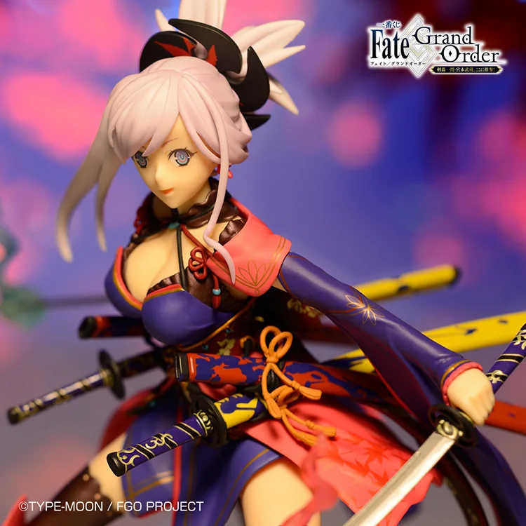 Японская Оригинальная фигурка аниме FGO fate saber Miyamoto Musashi Коллекционная модель