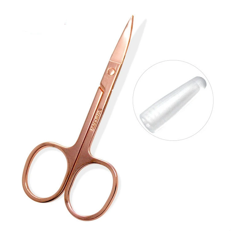 

Nail Scissors Tainless Steel Rose Gold Scissors Manicure Scissors Eyebrow Scissor Makeup Small Trim Cut Bags Beauty Tools