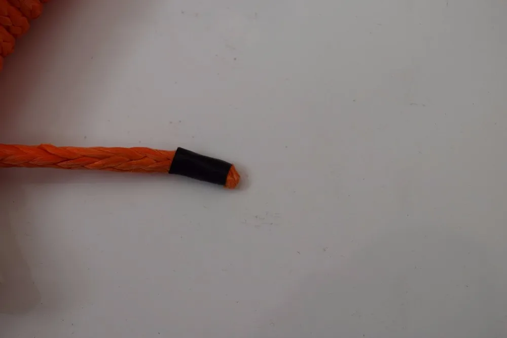 4 ملليمتر * 15 متر البرتقال الاصطناعية ونش حبل ، atv الونش الخط 4 ملليمتر ، كيفلر ونش حبل ، البلازما حبل