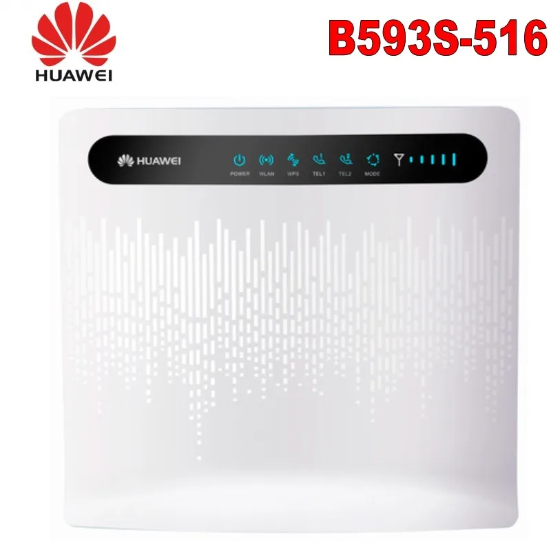 HUAWEI B593s-516 4 аппарат не привязан к оператору сотовой связи FDD-LTE 850/900/1700/1900/AWS/2600(Band2/4/7/8/26) МГц DC-HSPA+ UTMS850/900/AWS/1900 МГц CPE беспроводной ворота