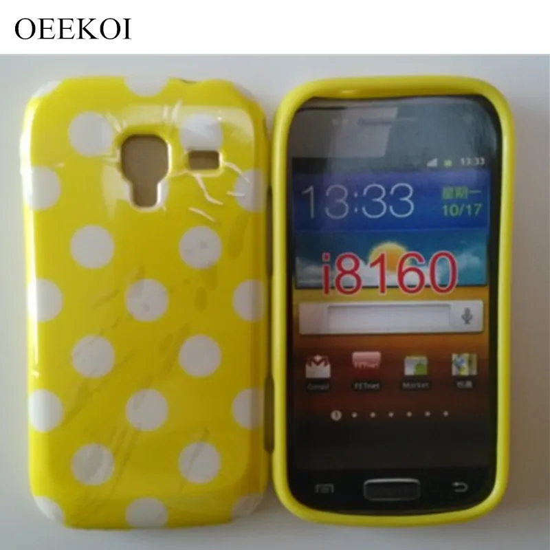 OEEKOI горошек мягкий гелевый Чехол из ТПУ чехол для samsung Galaxy Ace 2 i8160 Бесплатная