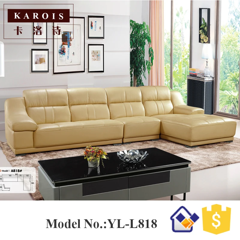 modern luxury pure leather sofa set,european SOFAin Living Room Sofas