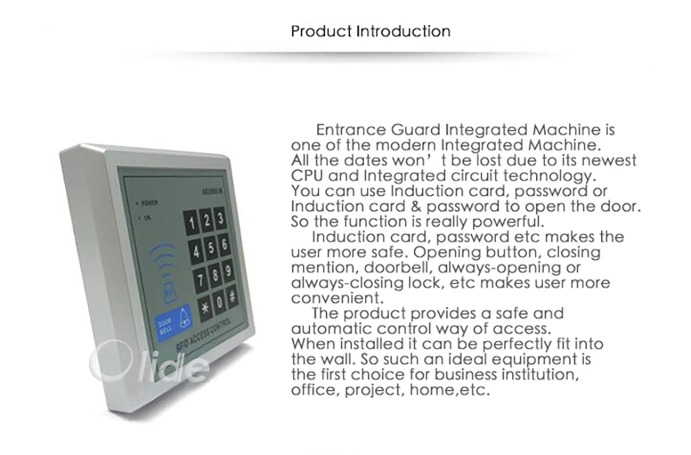 Клавиатура доступа для считывания тегов и карт устройство для автоматического открывания дверей/система контроля доступа Клавиатура доступа