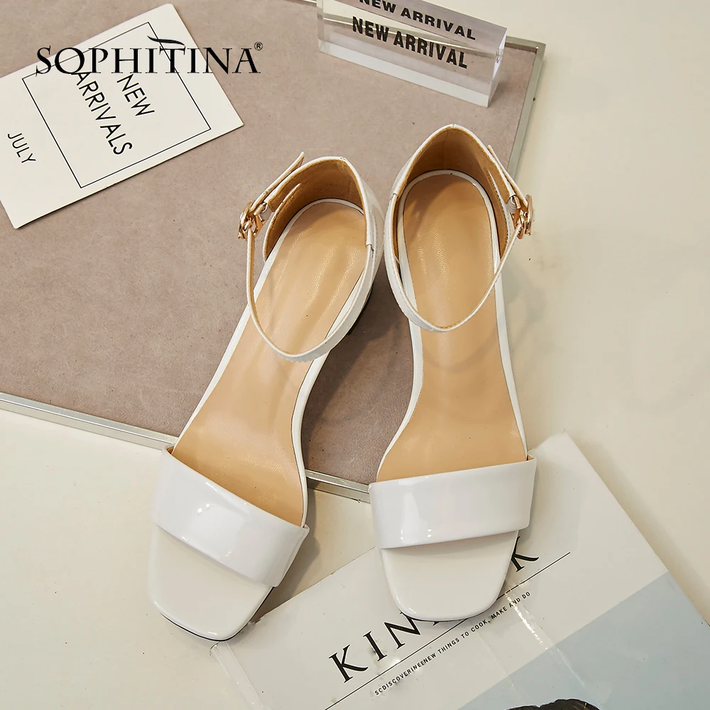 SOPHITINA/Новинки 2019 г. Простые сандалии для женщин из натуральной кожи；