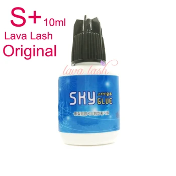 

Free Shipping 10ml strong Korea sky glue 10 bottle/lot Sky adhesive super type for Eyelash Extensions S plus Black Cap