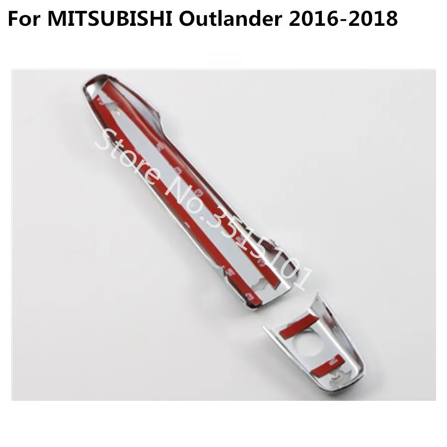 Стайлинг кузова палка рамка лампа отделка ABS хромированная дверная ручка ручные панели вытяжки 8 шт. для Mitsubishi Outlander
