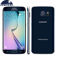 Original Unlocked Samsung Galaxy S6 Edge LTE font b Mobile b font font b Phone b