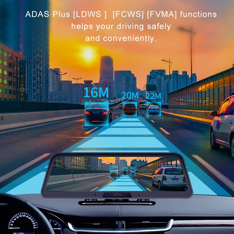 Автомобильный видеорегистратор SLIVERYSEA 4G ADAS 10 дюймов Android 5 1 GPS навигатор с двумя