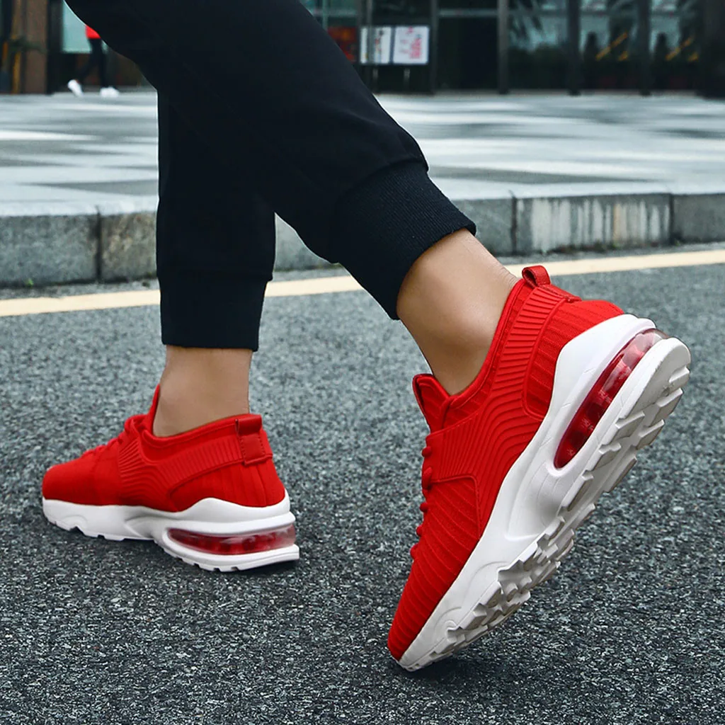 

MUQGEW Sneakers Men Summer Light Mesh Air Cushion Sneakers Breathable Woven dexterity Running Work out Shoes tenis masculino