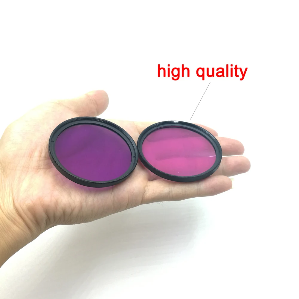 37 52 58 67mm Diving Filter Red Yellow Purple Color Filters