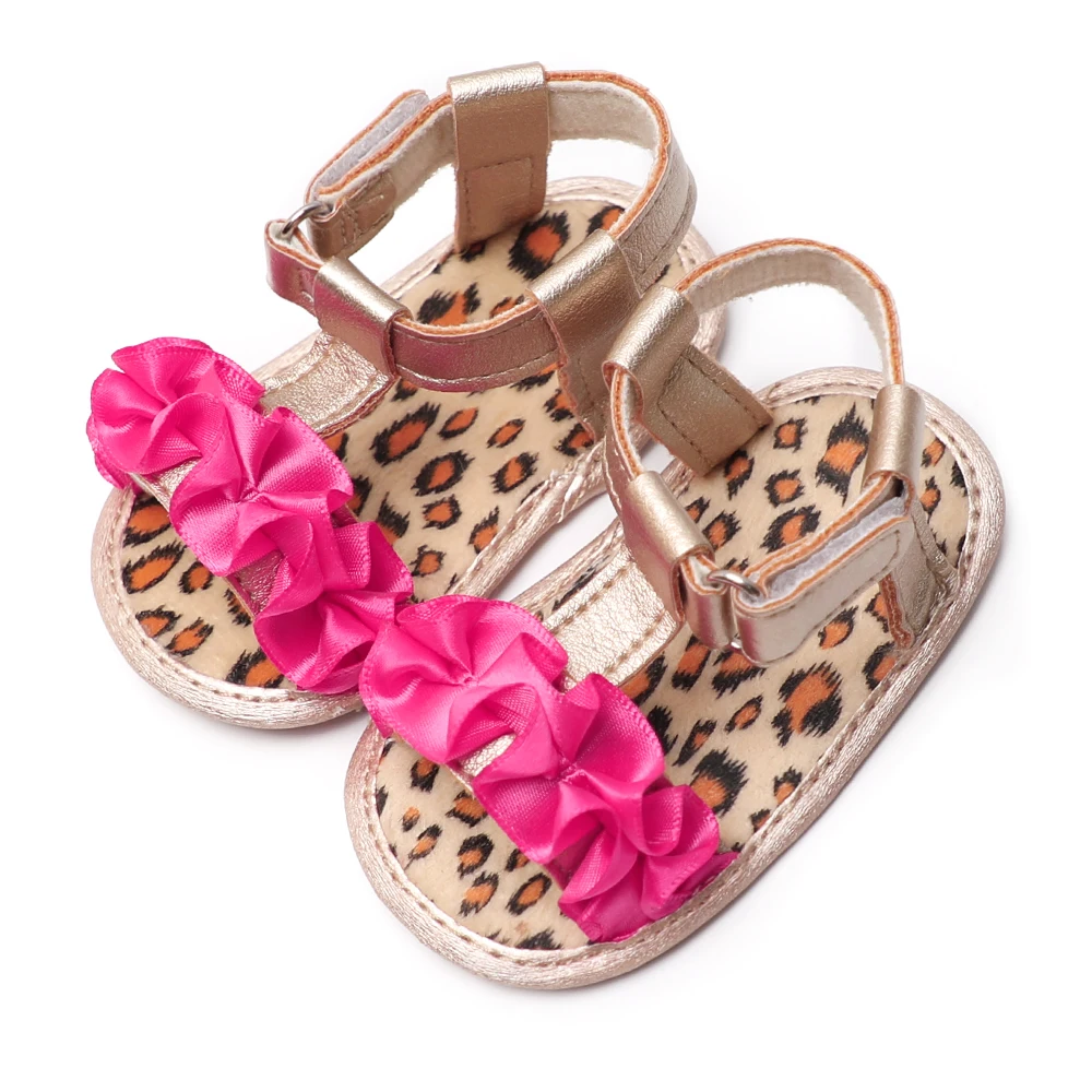 

Summer First Walkers Baby Girl Shoes PU Leather Floral Children's Shoes For Girls Footwear For Newborns Shallow