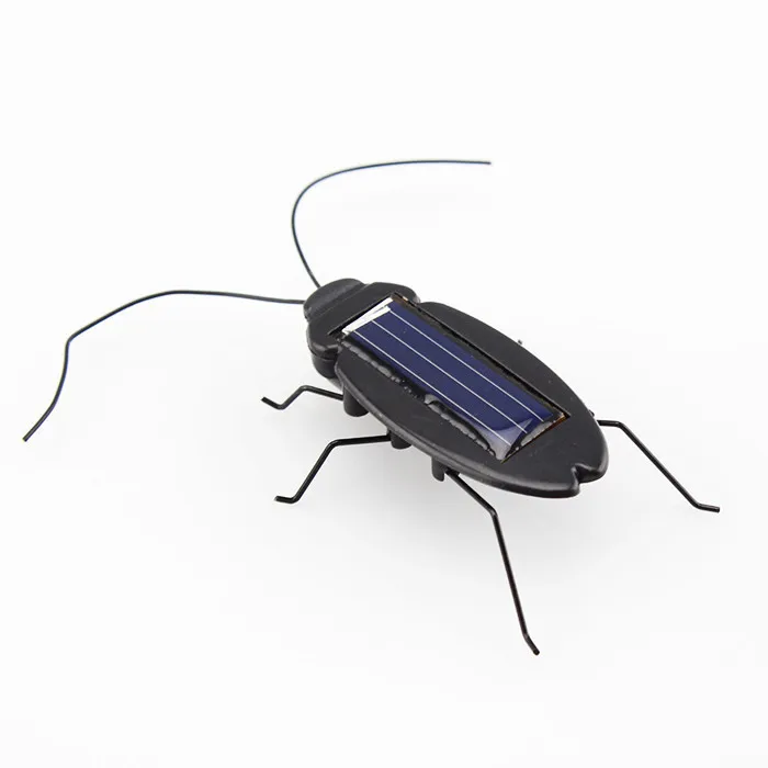 Новые детские игрушки новинка черные детские насекомые Жук обучающий Забавный гаджет игрушка подарок Энергия Солнечный Таракан 6 ног
