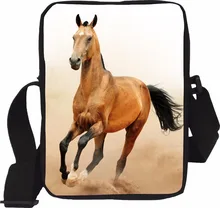 2016 New 3D Printed Zoo Animals Men Messenger Bags Crazy Horse Children Kids Crossbody Bag for Boys Small Shoulder Bag Bolsas