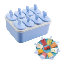 Ice Cream Tools Silicone Fruit lolly Tubs Sucker Cool DIY Making Moulds Box Freeze Kitchen Gadgets Dining Bar Accessories