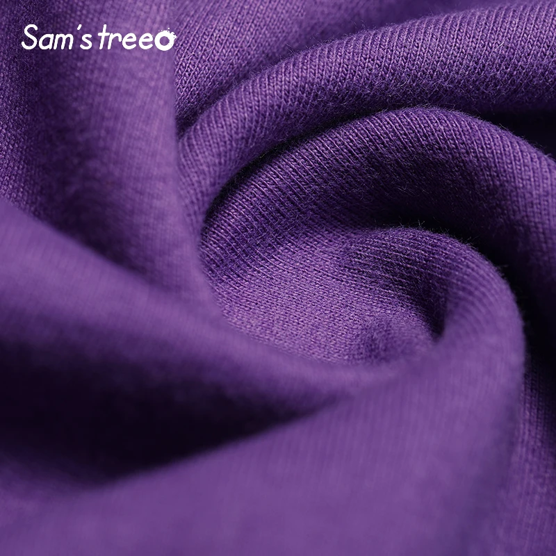  Samstree Purple Letter Print Casual Leisure Sweatshirt Women Minimalist Pullover 2019 Autumn Less i