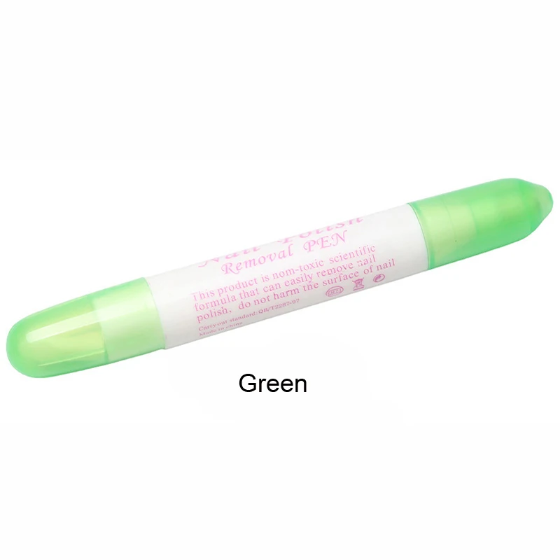 5 шт./лот, ручка-корректор для ногтей, удаляет ошибки при окрашивании с 3 типами, очиститель для ногтей, инструменты для удаления маникюра, набор для удаления гель-лака - Цвет: Green