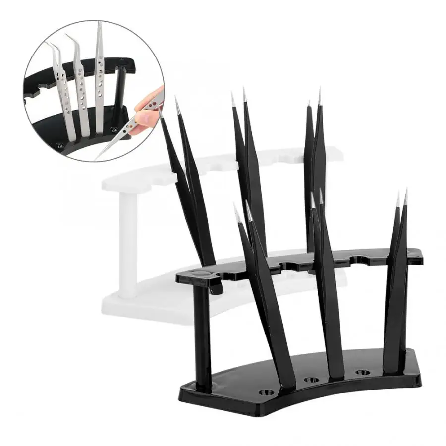 

Tweezers Storage Holder For Eyelash Extension Professional False Eyelash Tweezer Display Storage Holder Shelf Stand Makeup Tools