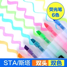 Ручка-маркер Doodle 6 цветной маркер ручка художественные канцелярские принадлежности офисные школьные принадлежности подарок маркеры Kalem Canetas