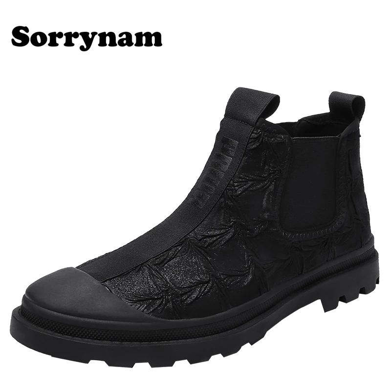 

Mens Winter Fashion Warm Boots Non-slip Snow Fur Boots Men Comfortable Ankle Snow Boots With Fur Lined