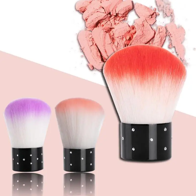 

1pc Soft Nail Cleaning Brush Blush Foundation Makeup Brush Nail Dust Cleaner Nail Dust Cleaner Random Color