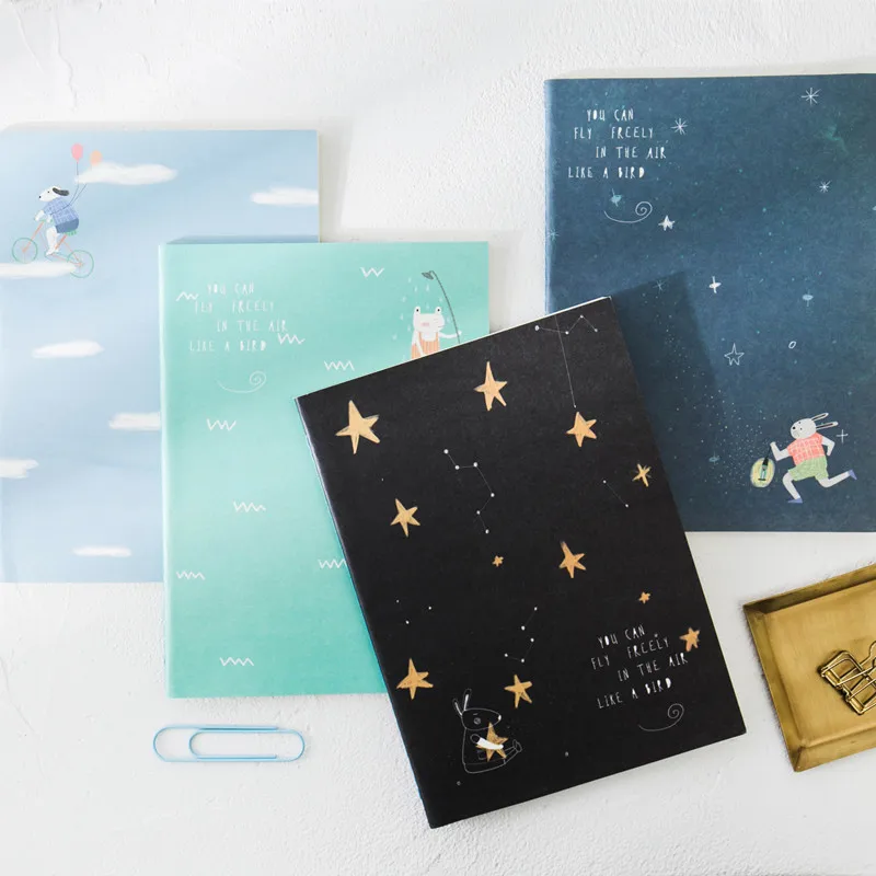 

Cute Cartoon A5 Notebook Planner Diary Line Paper Notepad For Student School Supplies Stationery