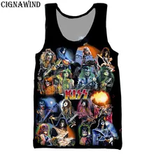 Новинка, популярная майка для мужчин/женщин, популярная, хип-хоп, металлическая, рок, поцелуй, Бан, 3d принт, жилеты, Harajuku стиль, бодибилдинг, уличная одежда, топы