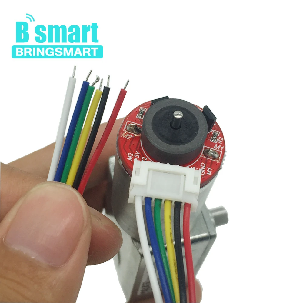 Bringsmart JGY-370B 6 V-12 V DC червь Шестерни датчик двигателя двигатель с высоким крутящим моментом, низкой Скорость Шестерни коробка с редуктор