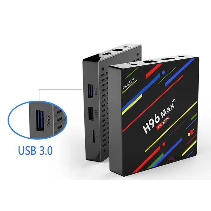 H96 Max + Android 8,1 Smart ТВ Box TF, диск HD 4 GB + 32 ГБ/64 ГБ USB3.0 Топ Стандартный версия, голос версия Box