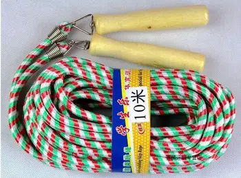 

10m Group Jump Rope Wooden Handle Student Skip Rope