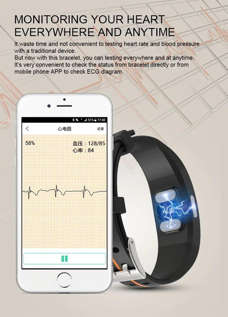 MOCRUX 2018 Smart Bracelet Wristband       - Smartband Sport Watch ios android IOS (3)_1
