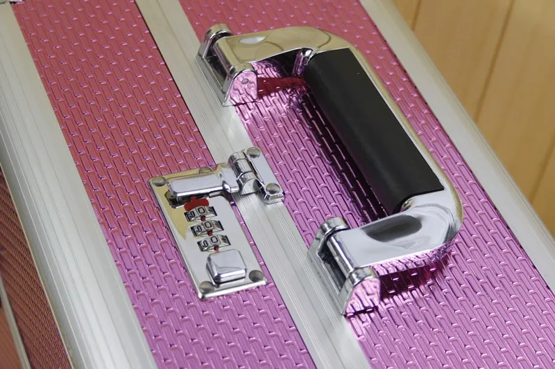 ABS панель с алюминиевой рамкой коробка для хранения Макияж Ювелирные изделия Органайзер красота случае