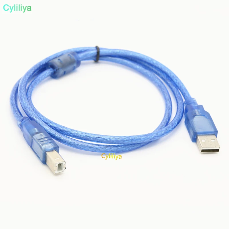 100 шт. USB2.0 кабель для принтера тип A штекер-Тип B Мужской Двойной экранирующий синхронизатор сканер данных Высокая скорость для hp canon epson