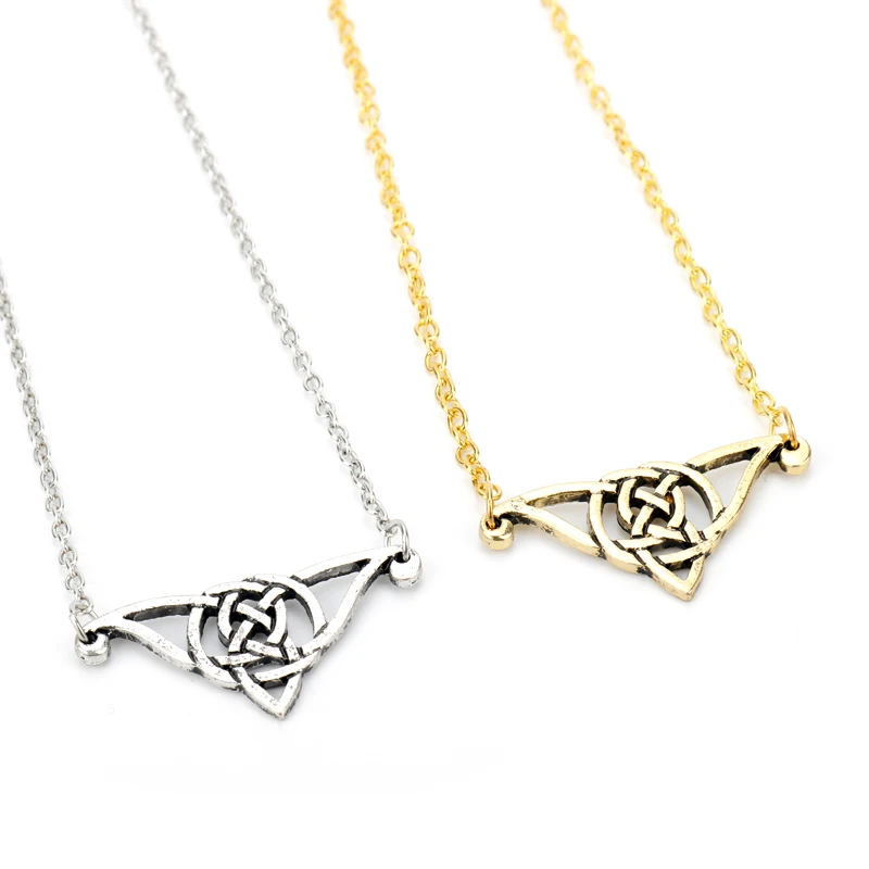 MQCHUN новая простая Стиль Ирландия кельтский Подвески с узором из узлов талисман