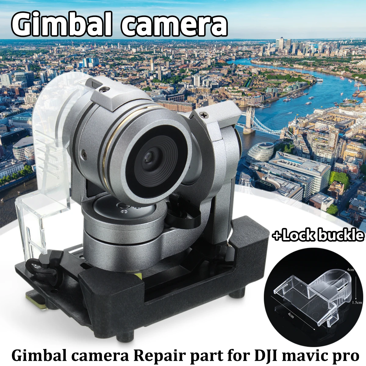 

4K Camera Gimbal for Original DJI Mavic Pro Drone Spare Parts FPV RC Quadcopter Replacement Accessories+Holder lock buckle