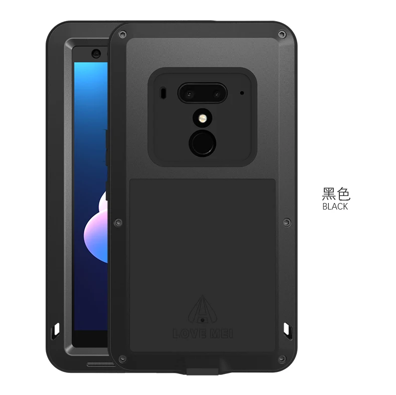 Большой металлический Водонепроницаемый чехол для htc U12 плюс U12+ Алюминий ударостойкая защита мобильного задняя крышка-чехол для телефона