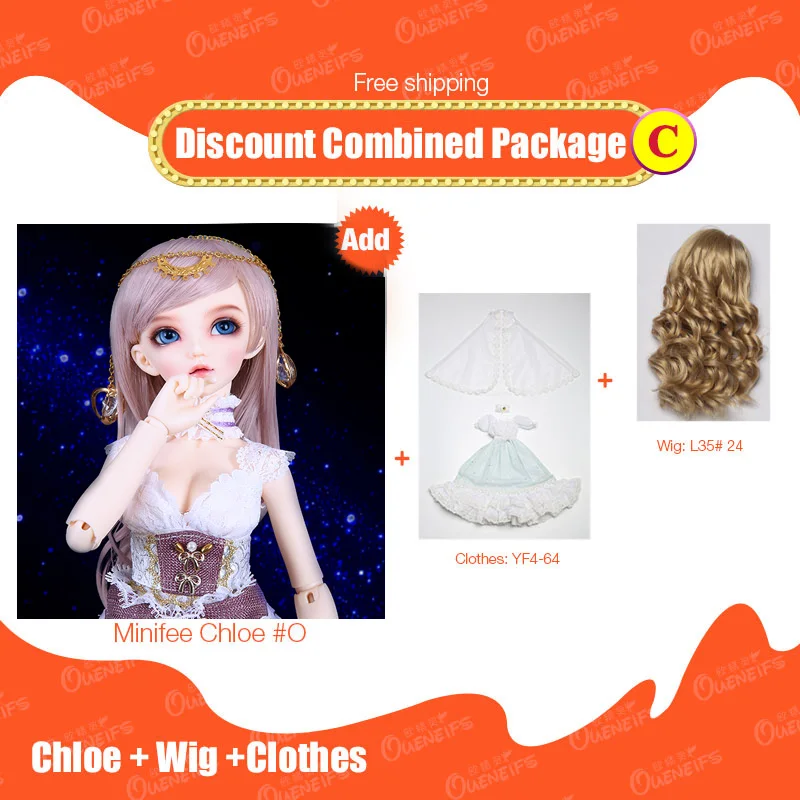 Скидка комбинированная посылка Littlefee Ante Fairyland/Kimi/Minifee Chloe 1/8 1/6 1/4 BJD SD куклы из смолы OUENEIFS