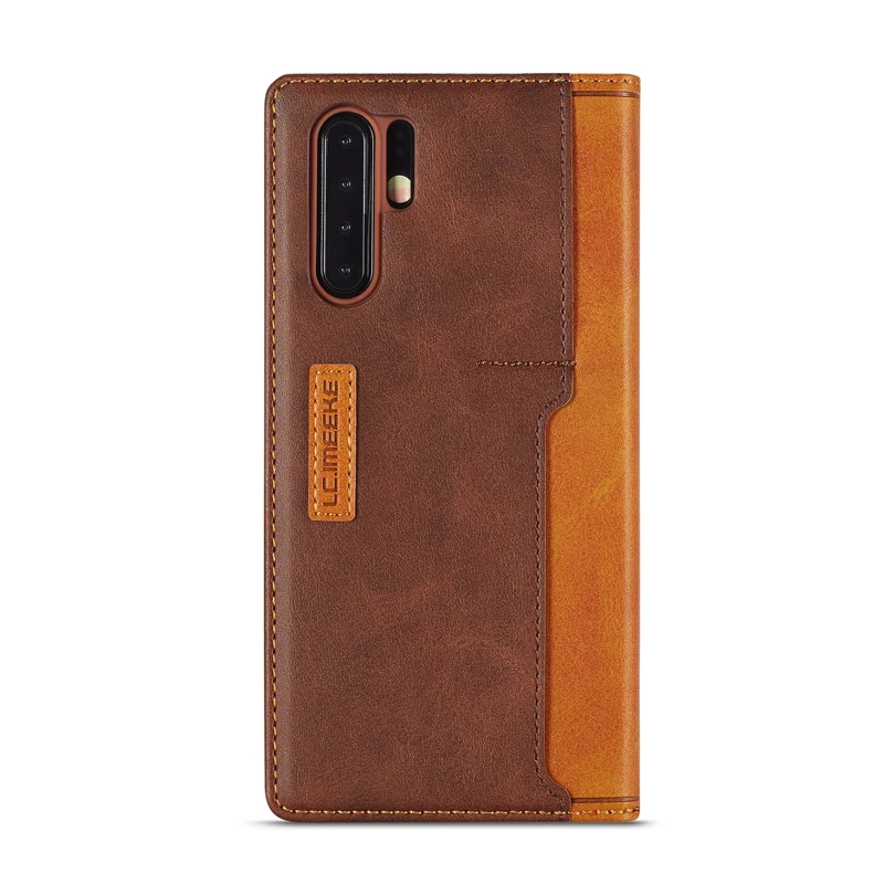 Кожаный чехол с откидной крышкой для Huawei P30 Pro Lite Nova 4e P20 3e магнитным слотом карт