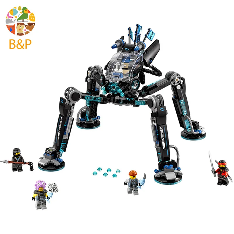 

Legoing Water fighter armor 70611 Ninja series 518 Building Blcok set Brick compatible 10717 Toys for children Gift