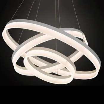 

Manggic modern personality simple LED acrylic Pendant Lights living restaurant living room study Pendant Lights led ring light