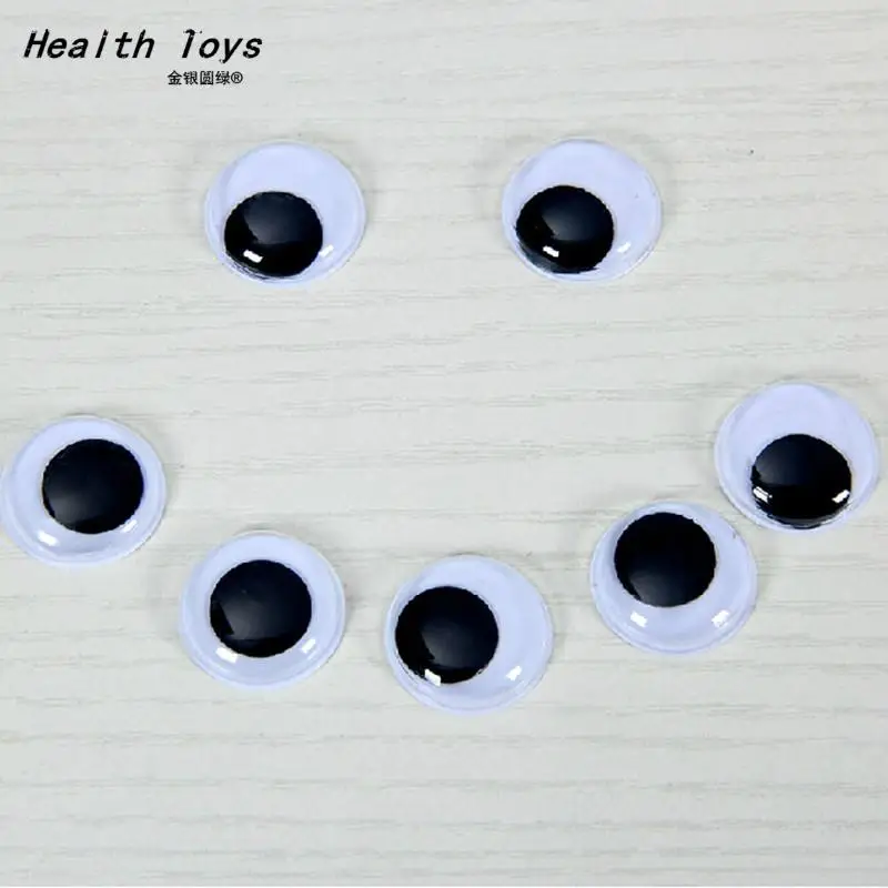 

200 pcs/lot 14mm Plastic Googly Wiggly Moveable Black Joggle Eyes not Self-adhesive DIY Scrapbooking Hand Craft