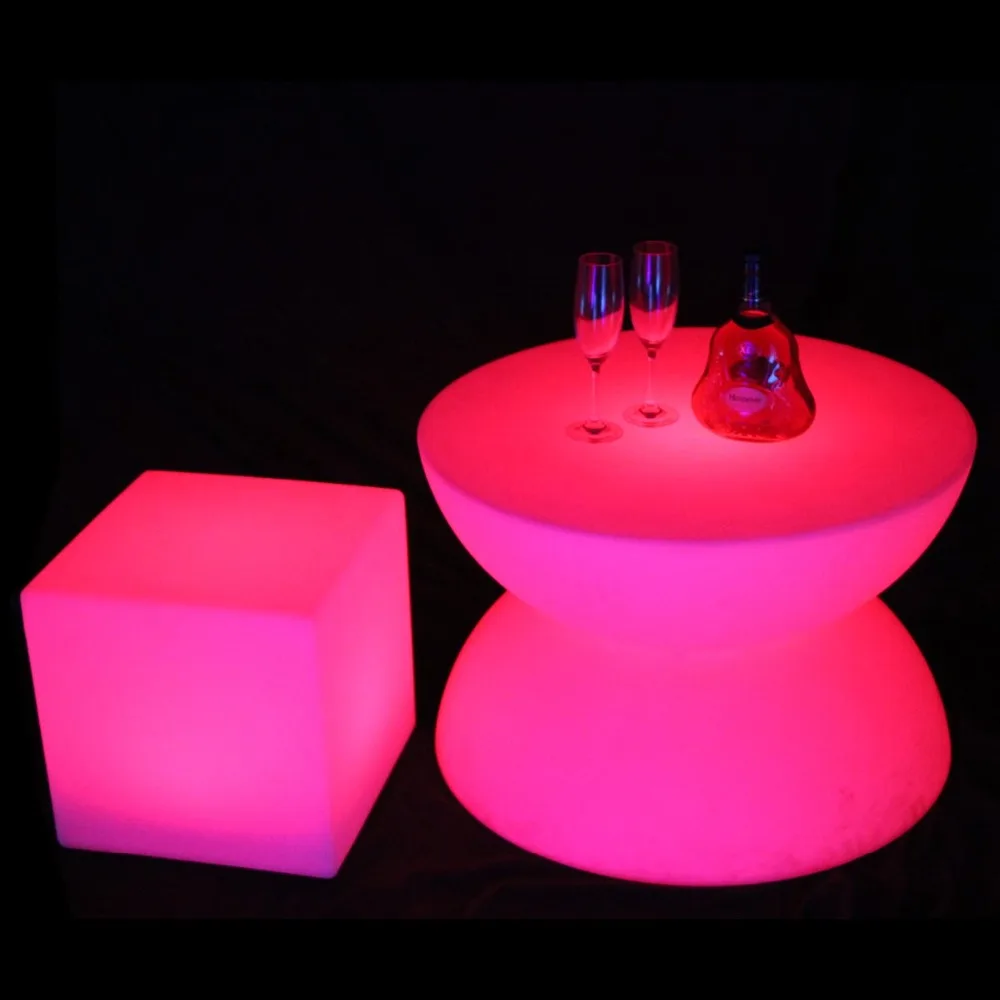 LED glowing table Chair set Bar Furniture Sets SK-LF16B (D66*H44cm) 1pc+4pcs LED Cube Chair D40cm free shipping 1set LED glowing table Chair set Bar Furniture Sets SK-LF16B (D66*H44cm) 1pc+4pcs LED Cube Chair D40cm free shipping 1set