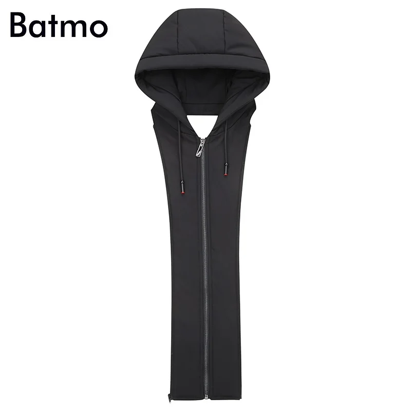 BATMO Новое поступление Зима Высокое качество теплый 80% белый утиный пух с капюшоном Длинные куртки мужские, зимние мужские пальто, плюс-Размер 8220