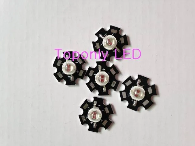 

Epileds chips 5w deep red color light emitting diode with 20mm heatsink 650-660nm led grow lighting 240pcs/lot DHL free shipping