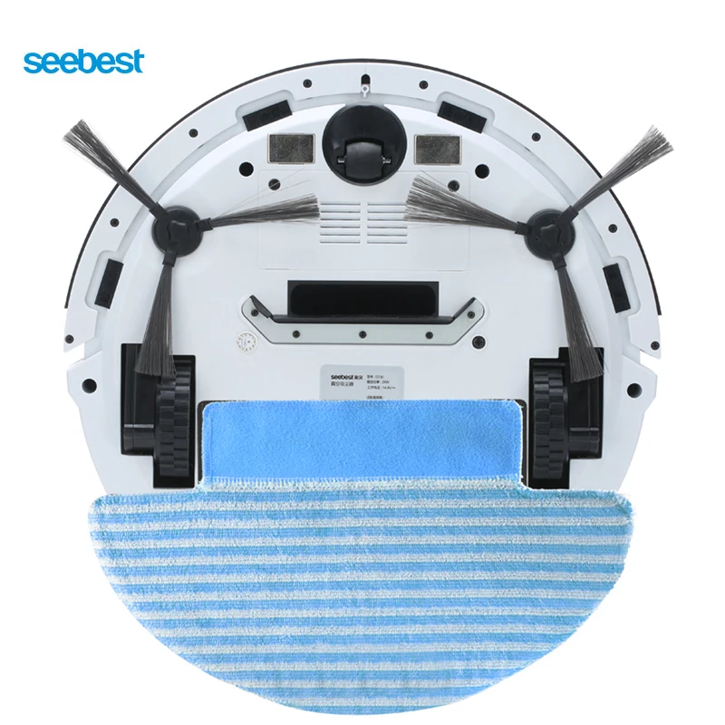 Seebest D720 MOMO 1.0 Dry Mopping Robotic Vacuum Cleaner with 2 side brush,Time Schedule Clean Robot for Hard Floor